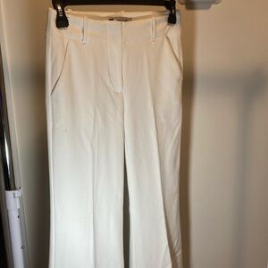 Jennifer Lopez White Wide-Leg Trousers